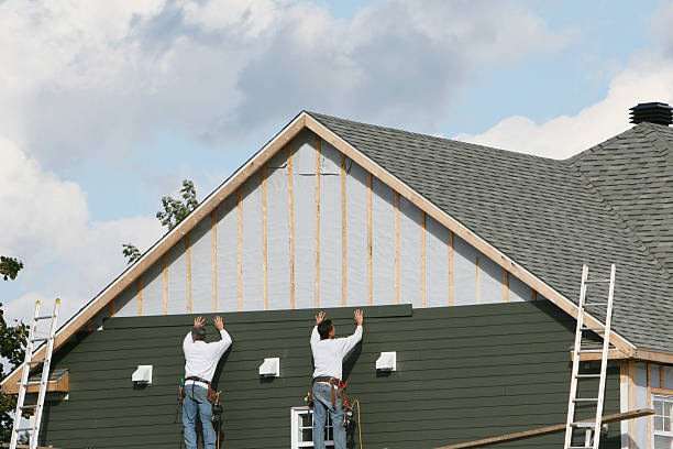 Professional Wood Siding technician working in Columbus, MN